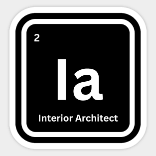 Interior Architect - Periodic Table Sticker